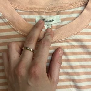 Madewell pink crop top shirt